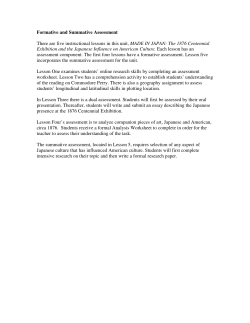 Formative and Summative Assessment There are five instructional