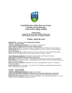 Untold Stories of the Past 150 Years, Canada 150 Conference