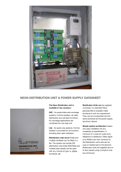 Distribution Datasheet