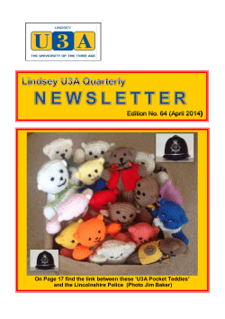 April 2014 Newsletter