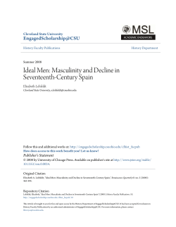 Ideal Men: Masculinity and Decline in Seventeenth