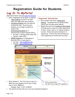 Student Registration Guide