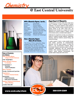 Chemistry - East Central University