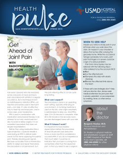 Ahead Of Joint Pain - USMD Hospital at Fort Worth