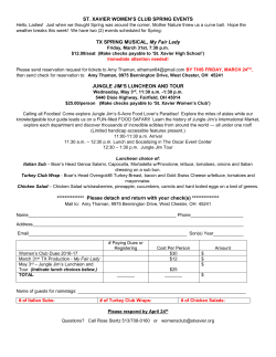 ST. XAVIER WOMEN`S CLUB SPRING EVENTS TX SPRING