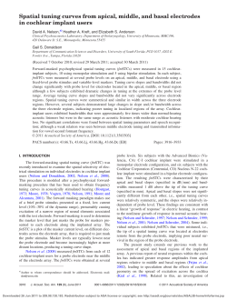 Spatial tuning curves from apical, middle, and basal electrodes in