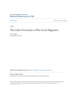 The Labor Economics of the Great Migration