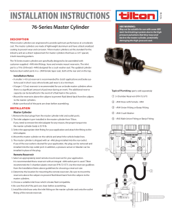 installation instructions