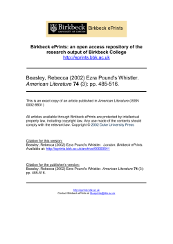 - BIROn - Birkbeck Institutional Research Online