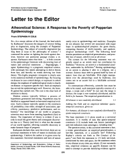 Letter to the EditorAtheoretical Science: A Response to the Poverty