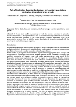 Role of inclination dependent anisotropy on boundary