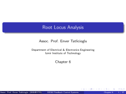 Root Locus Analysis