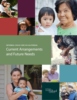 Current Arrangements and Future Needs