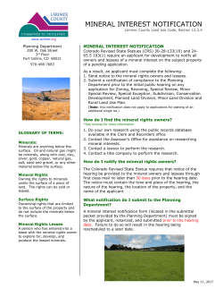 mineral interest notification