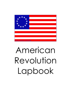 American Revolution Lapbook - Just Us