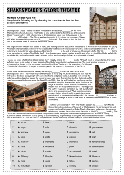 shakespeare`s globe shakespeare`s globe theatre