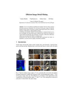 Efficient Image Detail Mining - Center for Machine Perception