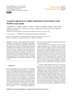 A generic approach to explicit simulation of uncertainty in the NEMO