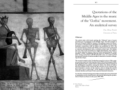 Quotations of the Middle Ages in the music of the `Gothic` movement