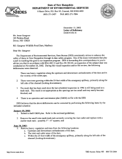 December 13,2002 Letter of Deficiency DAM #148.16 Mr. Jesse
