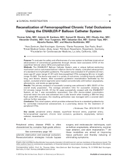 Recanalization of Femoropopliteal Chronic Total