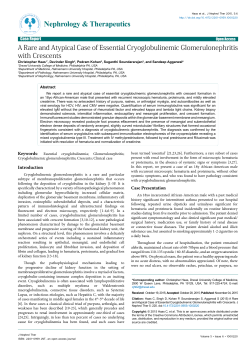 A Rare and Atypical Case of Essential Cryoglobulinemic