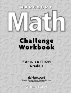 Challenge Workbook, Grade 4 (PE) - Joliet