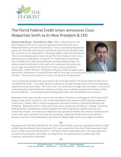 The Florist FCU Names New President/CEO