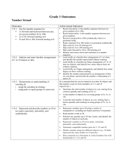 Grade 1 Outcomes