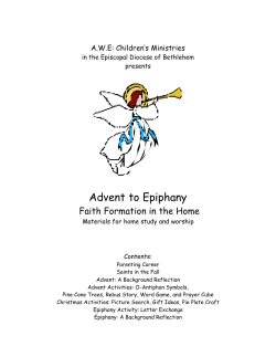Advent to Epiphany