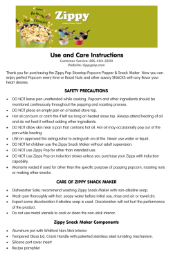 Use and Care Instructions