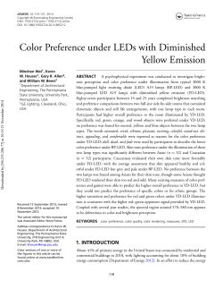 Color Preference under LEDs with Diminished