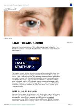 light hears sound - Laser