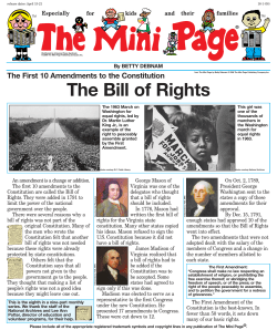 The Bill of Rights