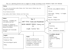Crime and Punishment MAIN SUBJECT FOCUS: History and Art