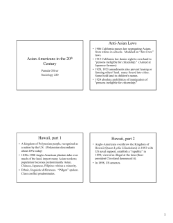 Asian Americans in the 20th Century Anti