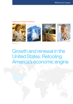 Growth and renewal in the United States: Retooling America`s