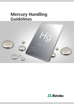 Mercury Handling Guidelines - Login