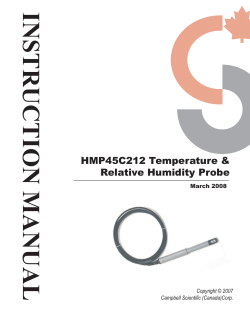 HMP45C212 Manual