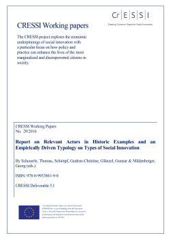 CRESSI Working papers - Said Business School