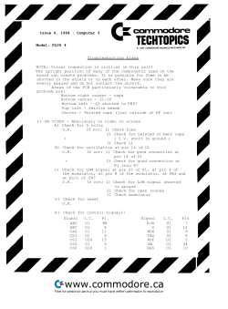 Commodore Plus/4 Troubleshooting