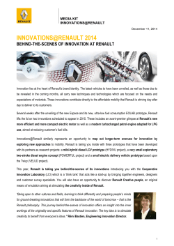INNOVATIONS@RENAULT 2014