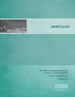 Mortgages - Center for Responsible Lending