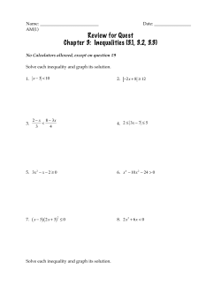 3.4 Review for Quest Ch 3 Inequalities.pages