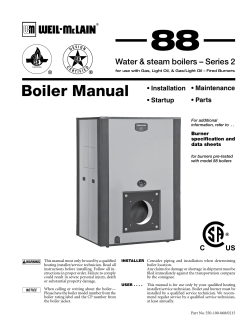88 Series 2 Boiler Manual - Weil