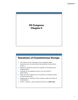 Ch 6 US Congress