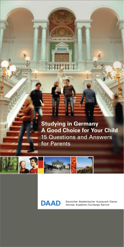 Studying in Germany A Good Choice for Your Child 15 Questions