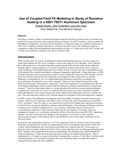 Use of Coupled Field FE Modeling in Study of Resistive