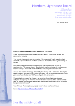 FOI - Mull of Kintyre Jan 2016