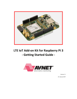 LTE IoT Add-on Kit for Raspberry Pi 3 - Getting Started Guide -